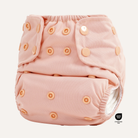 All-in-two cloth diaper sold blush print and snap-in bamboo inserts