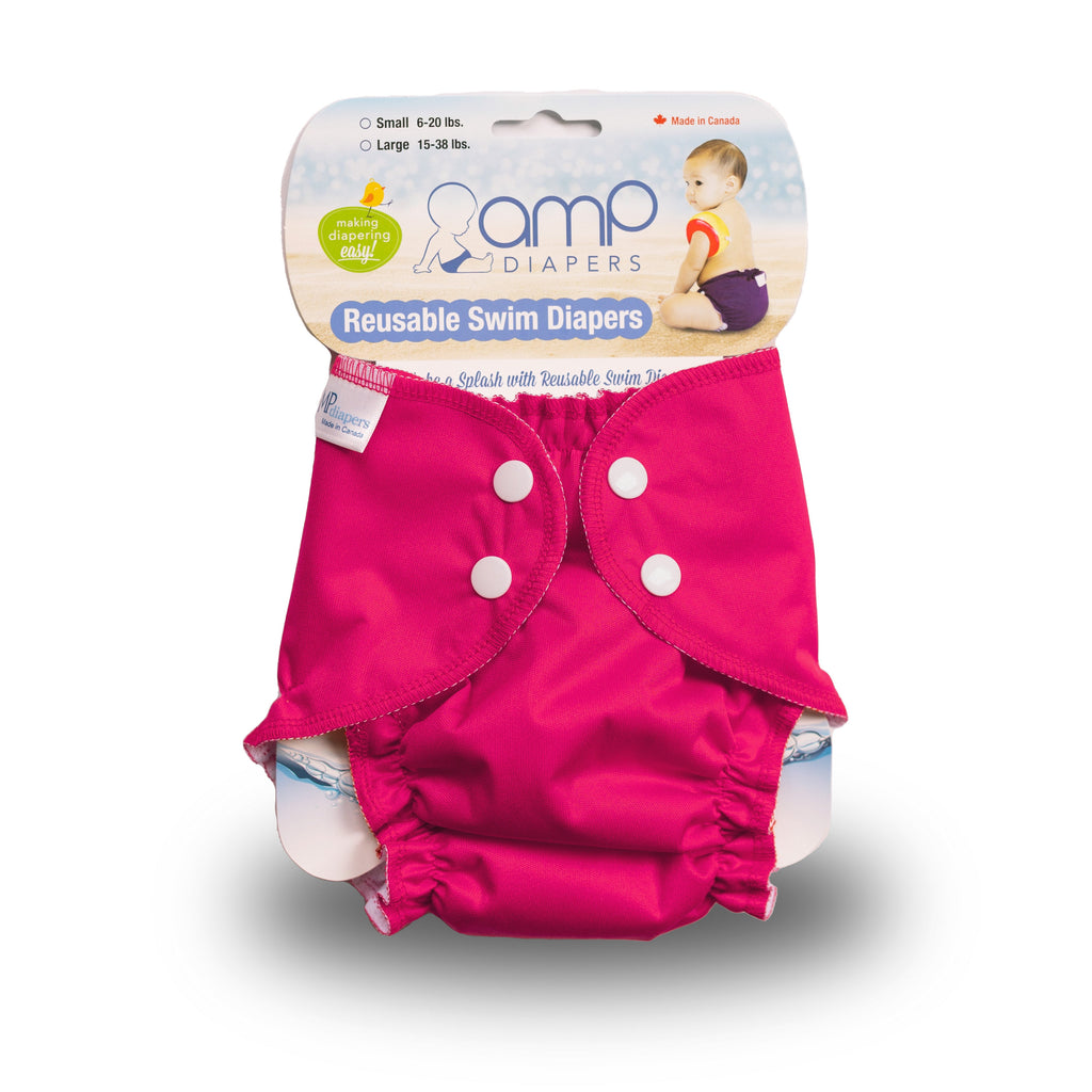 AMP Cloth Diapers Swim Diaper Large / Magenta AMP Swim Diaper