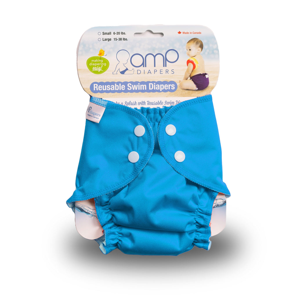 AMP Cloth Diapers Swim Diaper Large / Teal AMP Swim Diaper