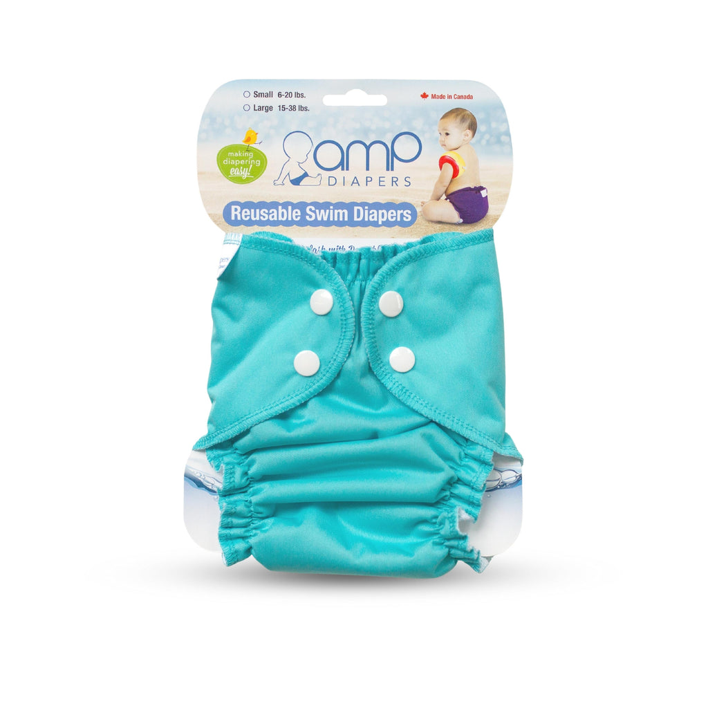 AMP Cloth Diapers Swim Diaper Large / Wave AMP Swim Diaper