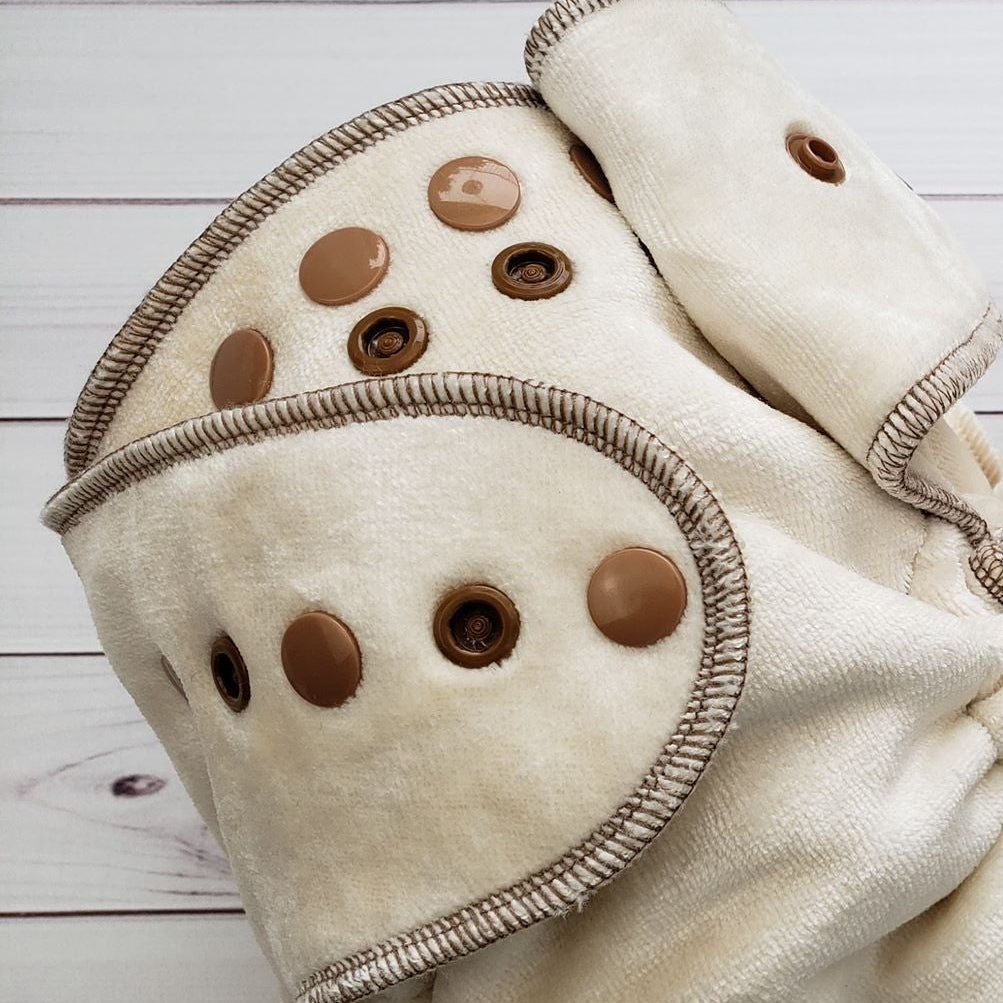 Toddler Fitted Cloth Diaper - Organic Bamboo Velour - Made To Order by Lilly & Frank 