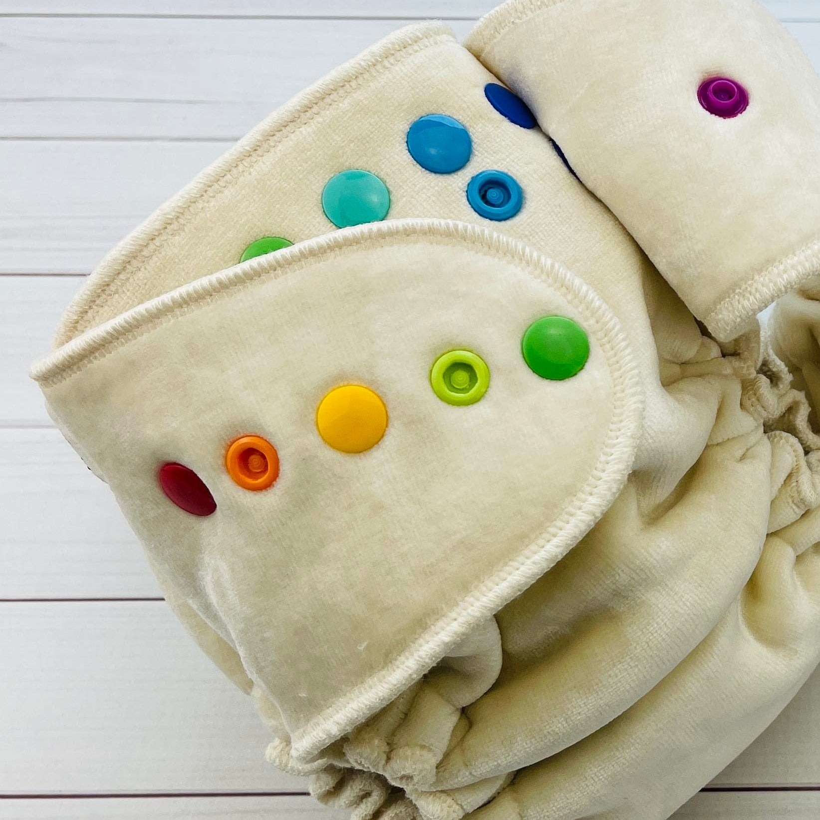 Toddler Fitted Cloth Diaper - Organic Bamboo Velour - Made To Order by Lilly & Frank 