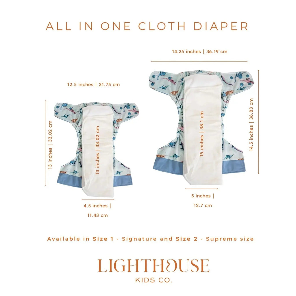 Lighthouse Kids Co. AIO Cloth Diaper Caterpillar Lighthouse Kids Co. All-In-One Cloth Diaper - Supreme