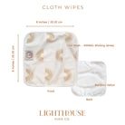 Lighthouse Kids Co. Pocket Cloth Diaper Lighthouse Kids - Cloth Wipes | Washcloths - 6 Pack