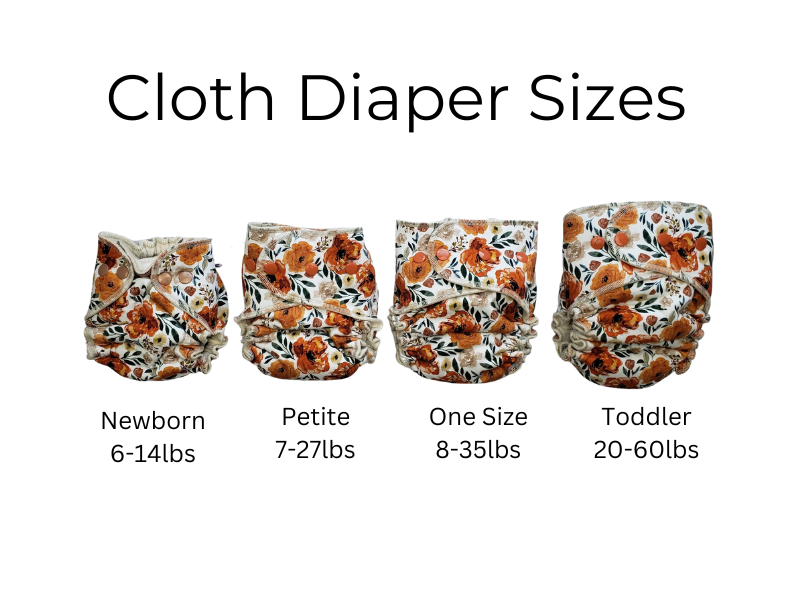 Lilly & Frank cloth diaper Fitted Serged Sushi Rolls Petite Diaper