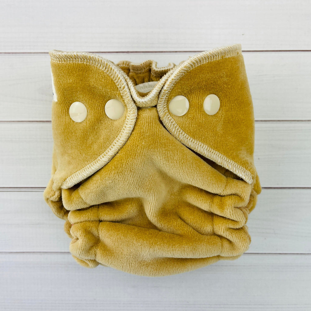 Lilly & Frank Cloth Diaper Honey Velour Newborn Diaper