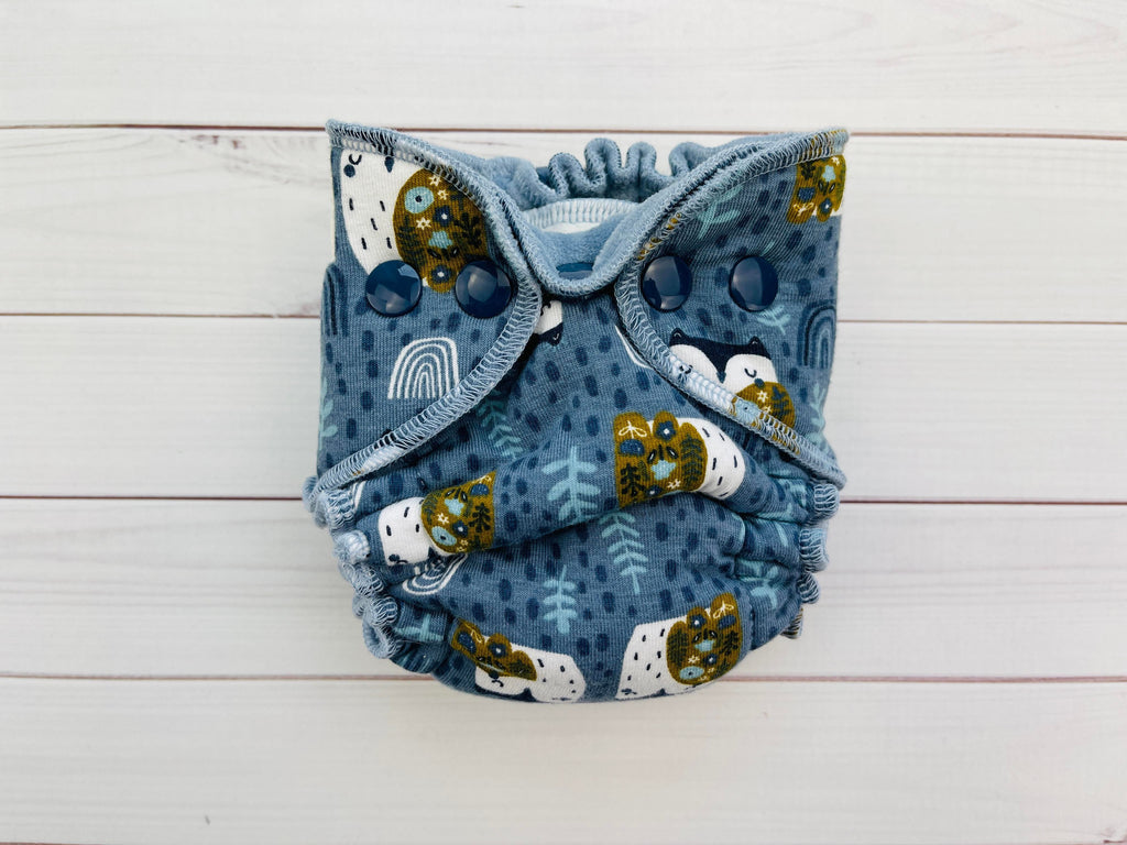 Lilly & Frank Cloth Diaper Hoot Newborn Cloth Diaper - Hybrid - Serged