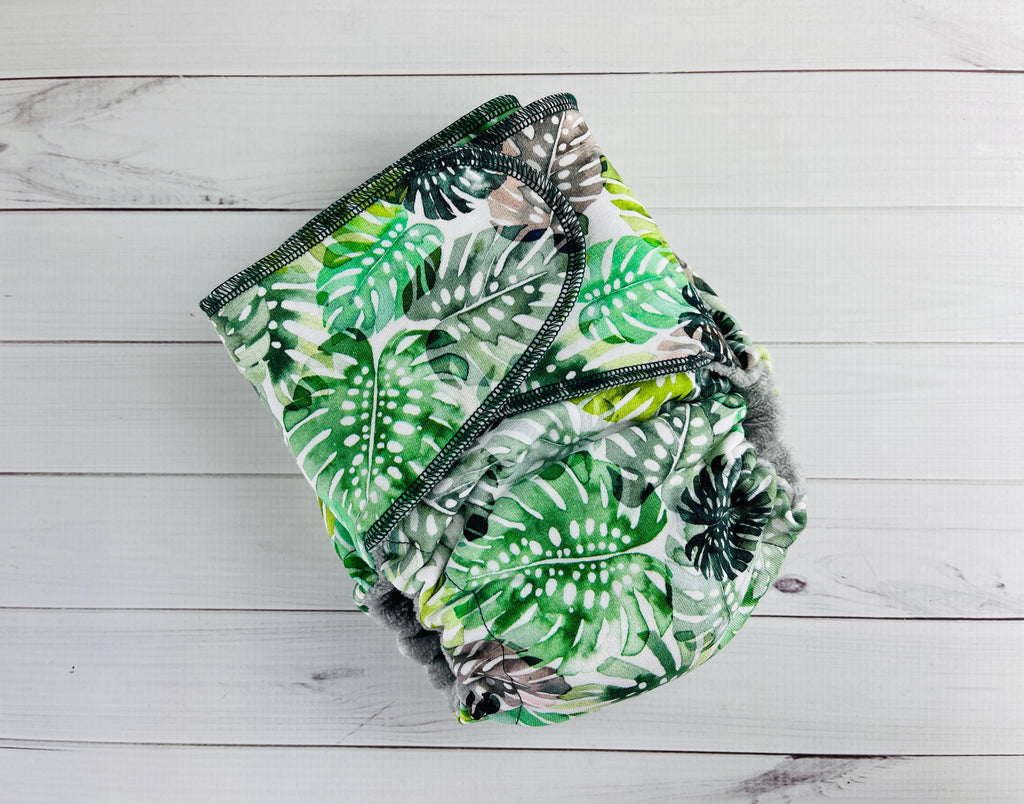 Lilly & Frank cloth diaper Monstera Petite Cloth Diaper - Snapless - Comfort Serged
