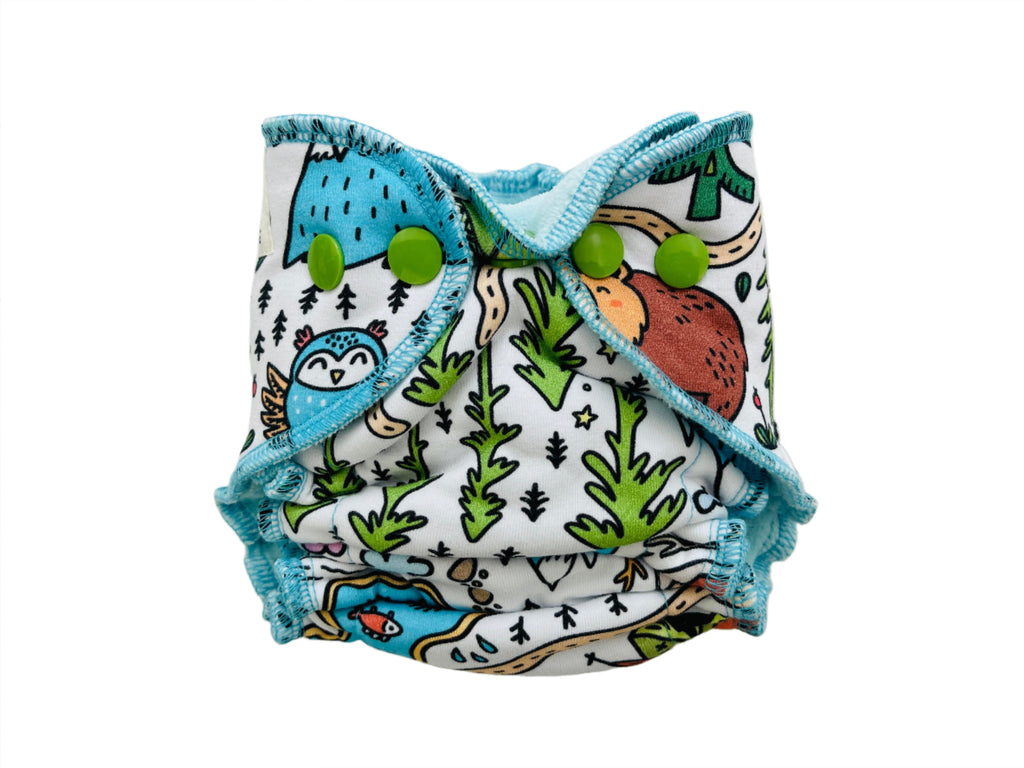 Lilly & Frank Cloth Diaper Newborn Fitted Serged Cloth Diaper