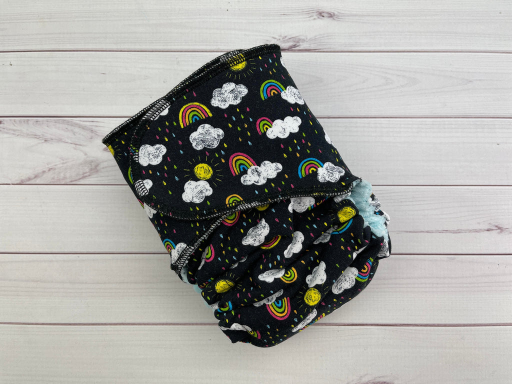 Lilly & Frank cloth diaper Sidewalk Chalk Toddler Cloth Diaper - Snapless - Comfort Serged