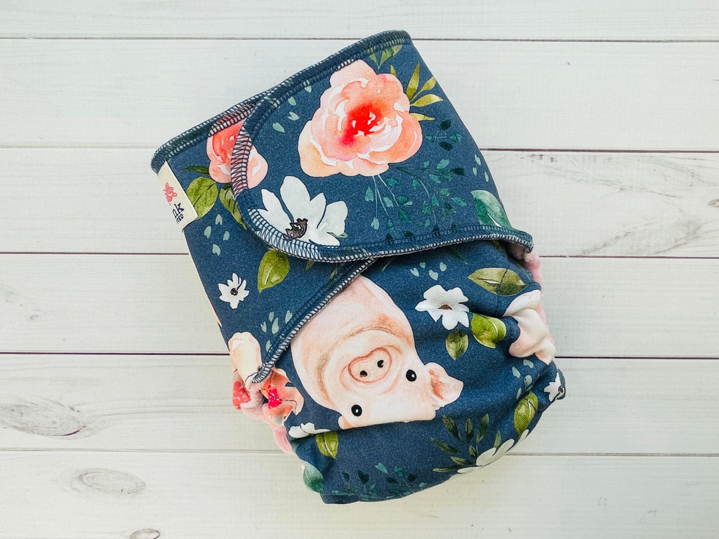 Lilly & Frank cloth diaper Wilbur Petite Snap-less Cloth Diaper - Comfort Serged