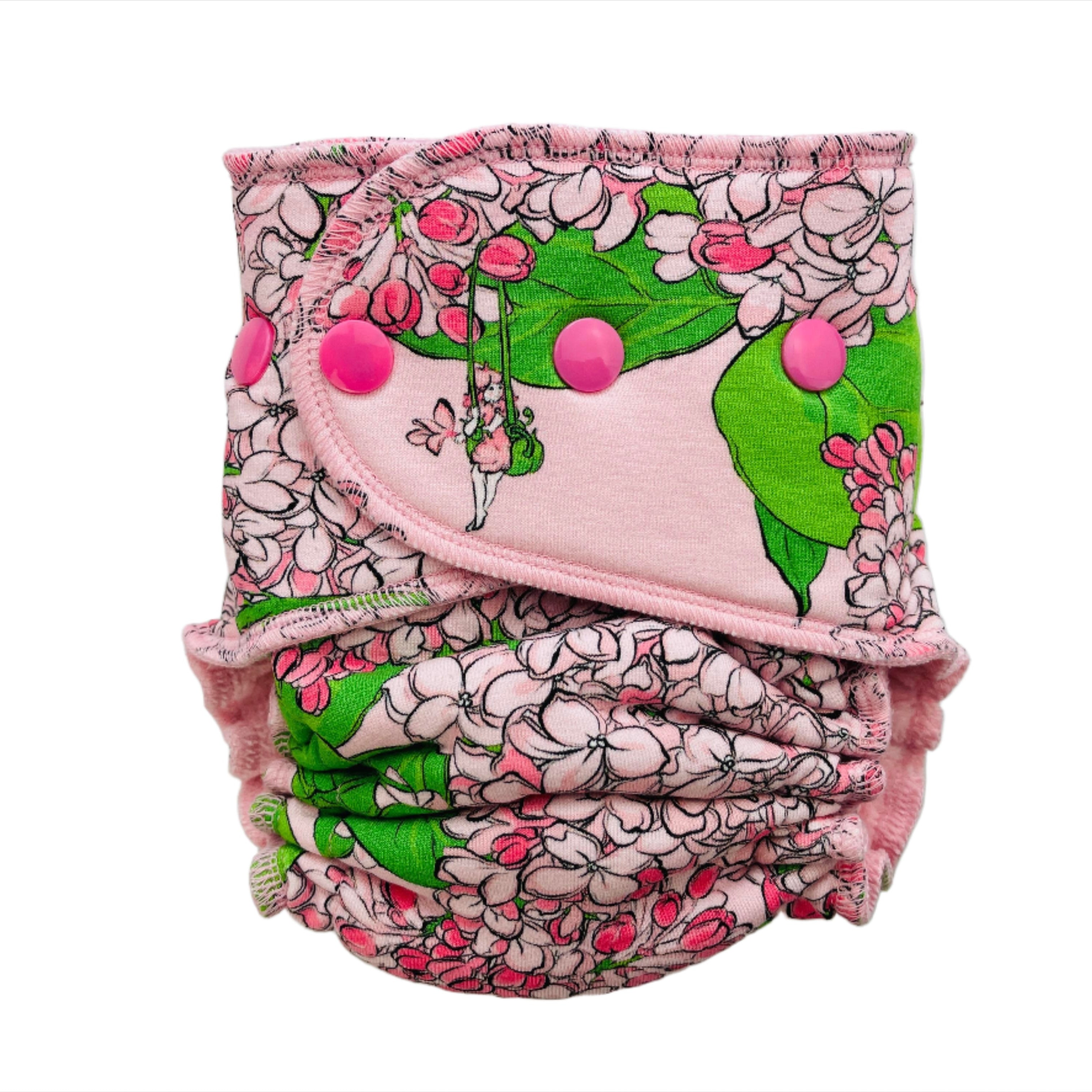 Lilly & Frank Fitted Cloth Diaper Meadowsweet Petite Hybrid Cloth Diaper - Hybrid - Classic Serged