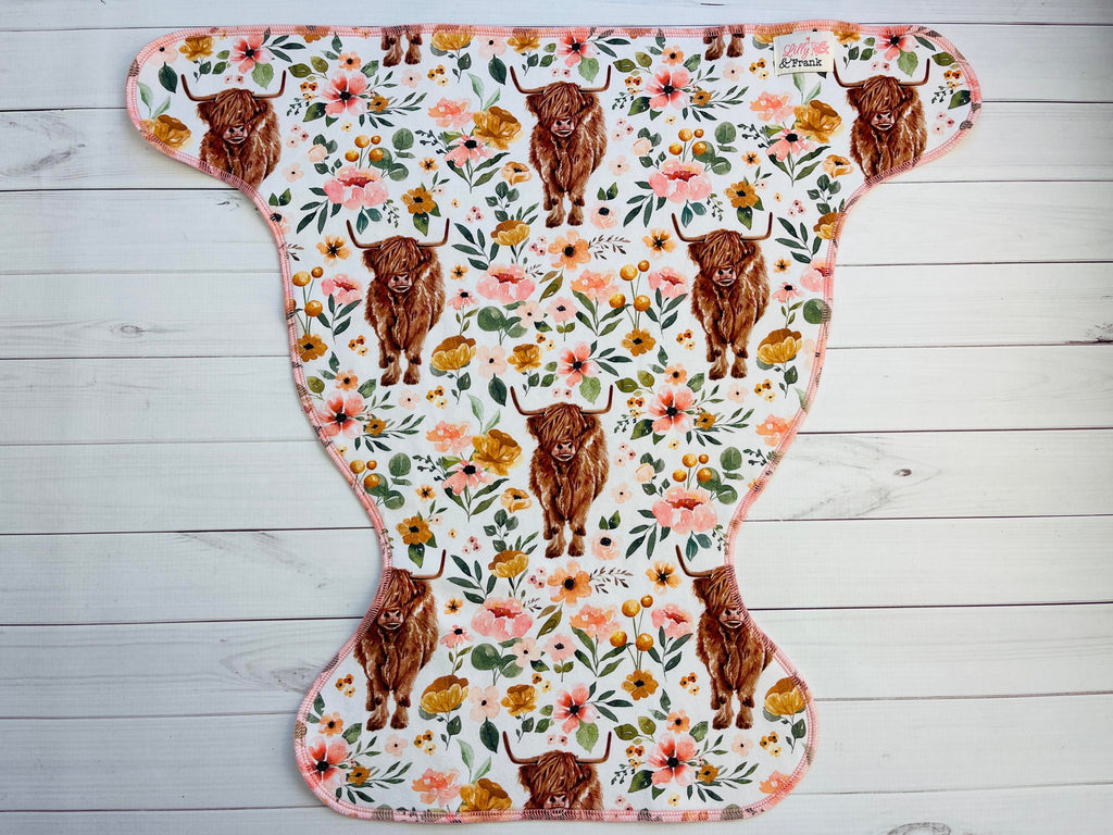 Lilly & Frank Flat Cloth Diaper Daisy Mae (Coming Soon!) One Size Contour Flat