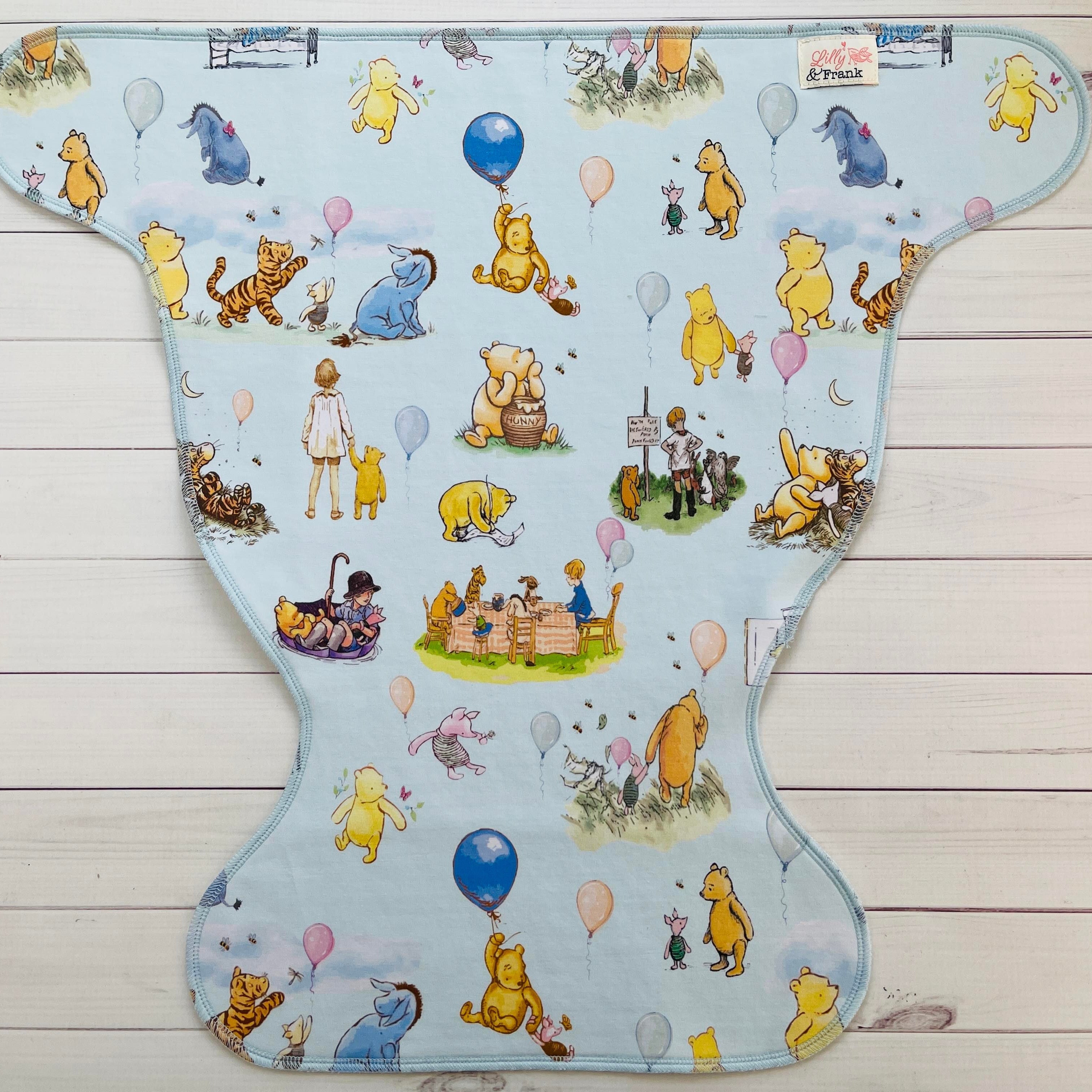 Lilly & Frank Flat Cloth Diaper Hundred Acre Wood One Size Contour Flat - *New Insert*