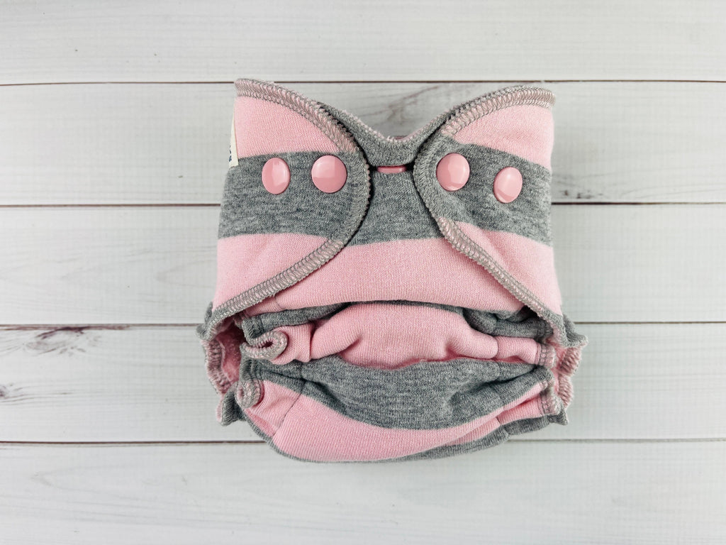 Lilly & Frank Newborn Cloth Diaper Addison Newborn Fitted Serged Cloth Diaper