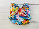 Lilly & Frank Newborn Cloth Diaper Balloon Race Newborn Fitted Serged Cloth Diaper