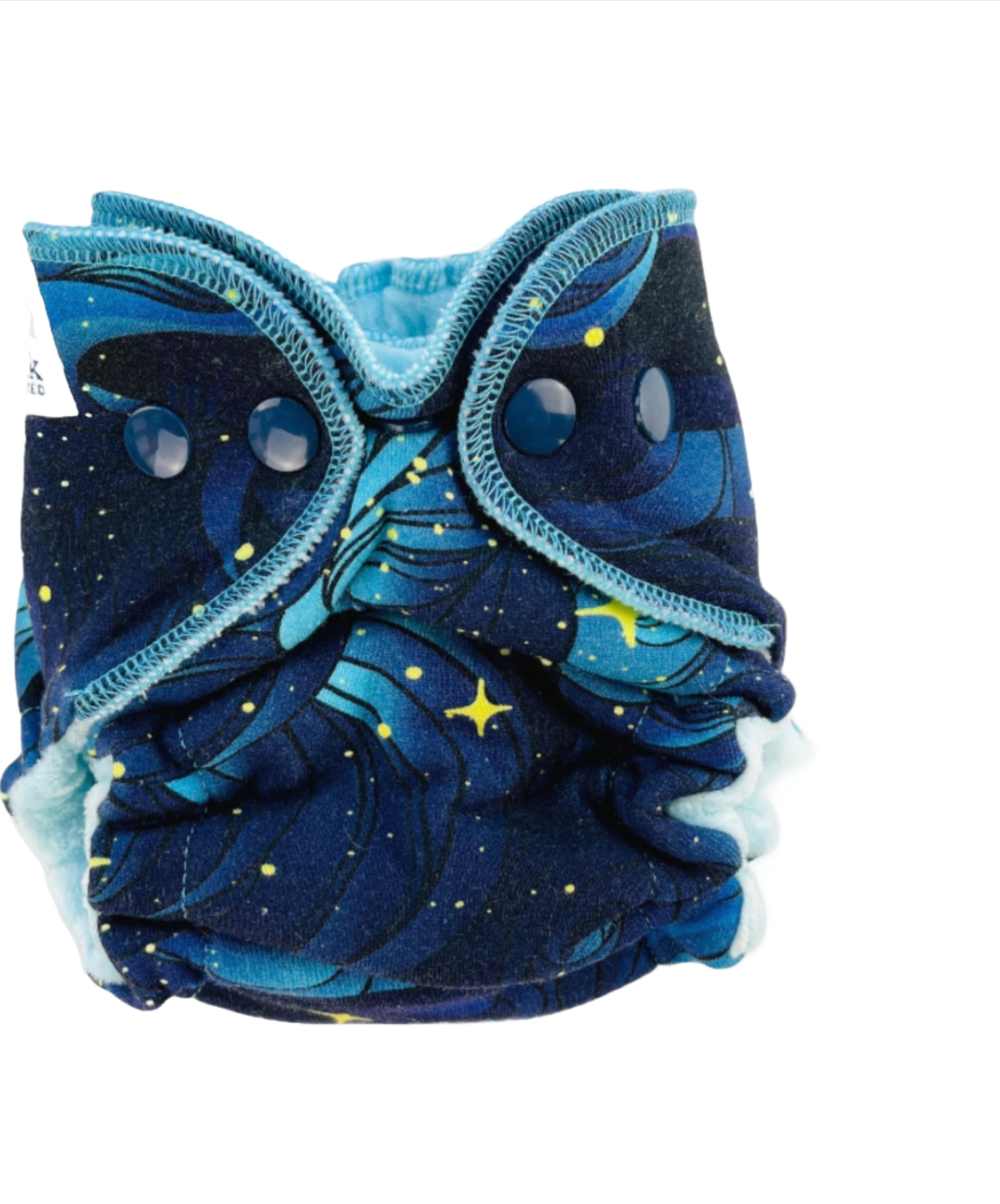 Lilly & Frank Newborn Cloth Diaper Night Stars Newborn Cloth Diaper - Fitted - Comfort Serged