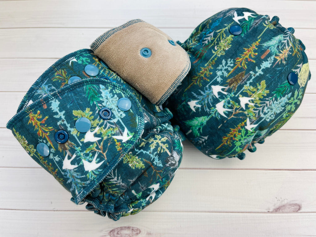 Lilly & Frank One Size Cloth Diaper Fly Over One Size Cloth Diaper - Hybrid - Serged