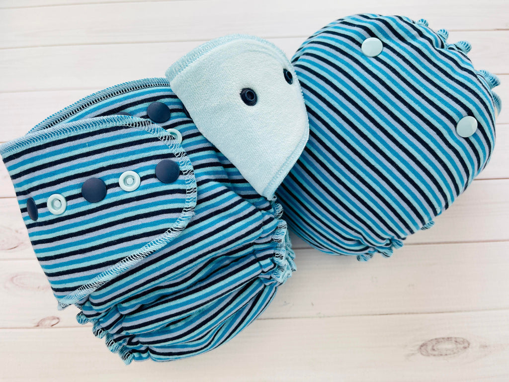 Lilly & Frank One Size Cloth Diaper Luke One Size Cloth Diaper - Hybrid - Serged