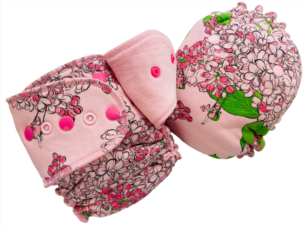 Lilly & Frank One Size Cloth Diaper Meadowsweet One Size Cloth Diaper - Fitted - Serged