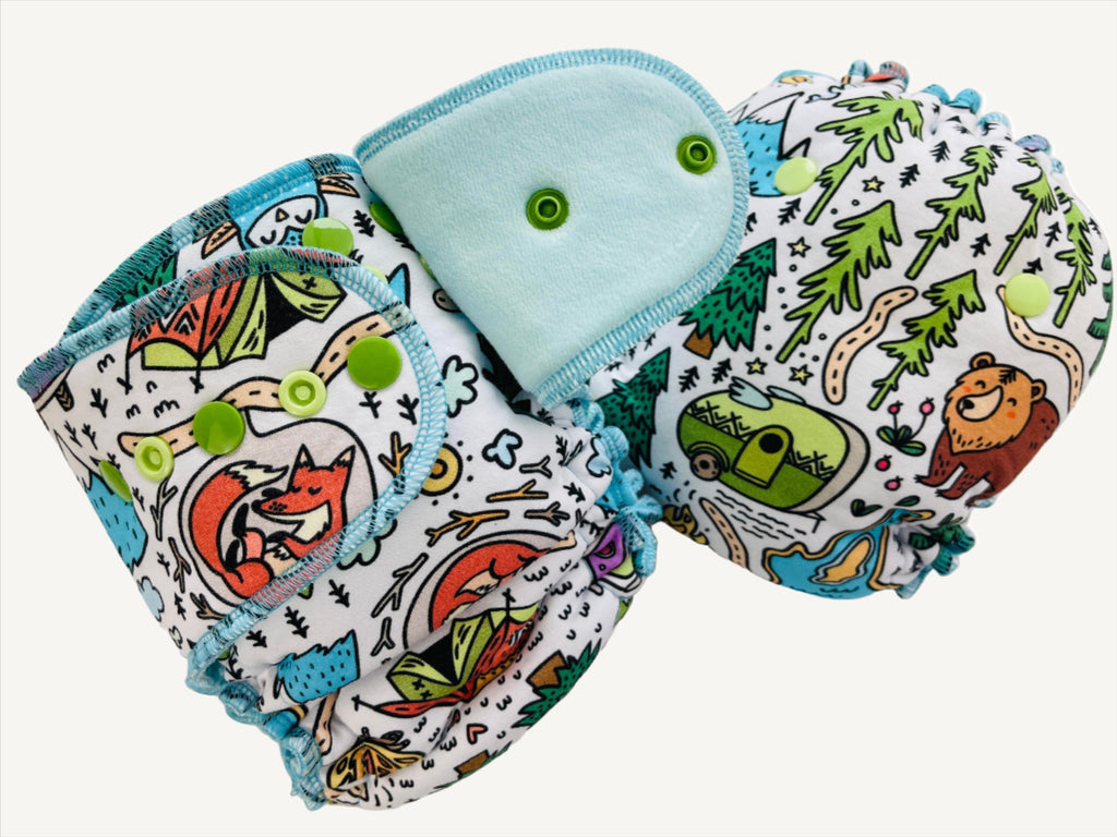 Lilly & Frank One Size Cloth Diaper RV Park One Size Cloth Diaper - Fitted - Serged