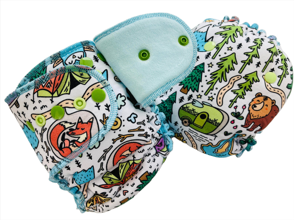 Lilly & Frank One Size Cloth Diaper RV Park One Size Cloth Diaper - Fitted - Serged