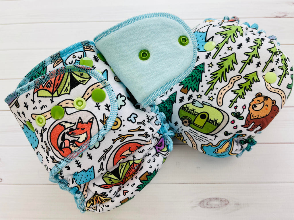 Lilly & Frank One Size Cloth Diaper RV Park One Size Cloth Diaper - Hybrid - Serged
