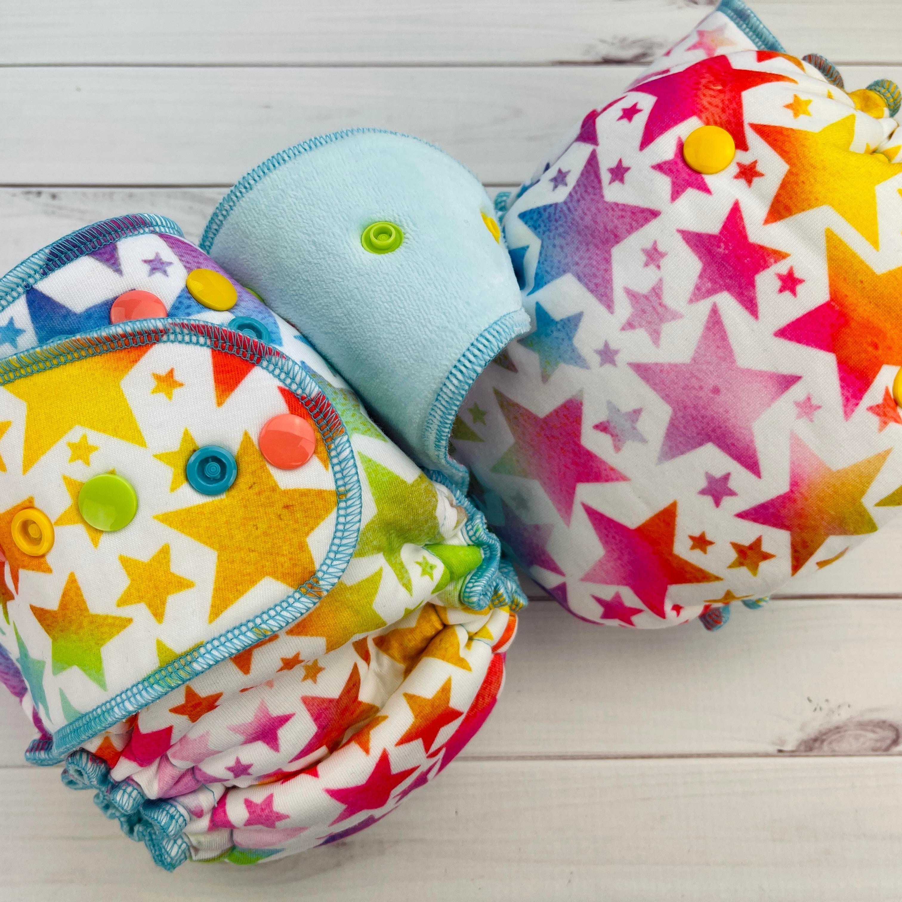 Lilly & Frank One Size Cloth Diaper Spectacular Stars One Size Cloth Diaper - Hybrid - Serged