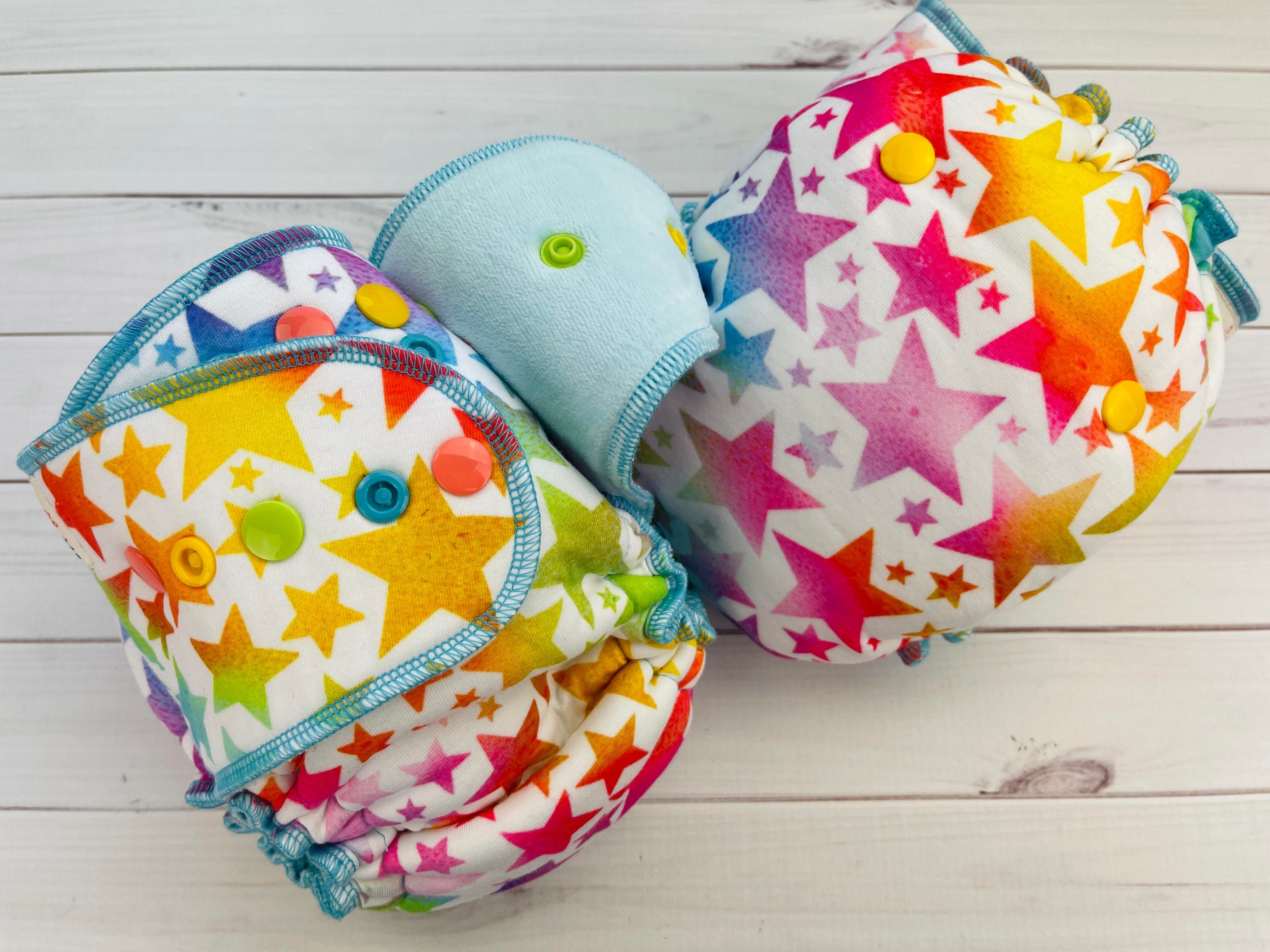 Lilly & Frank One Size Cloth Diaper Spectacular Stars One Size Cloth Diaper - Hybrid - Serged
