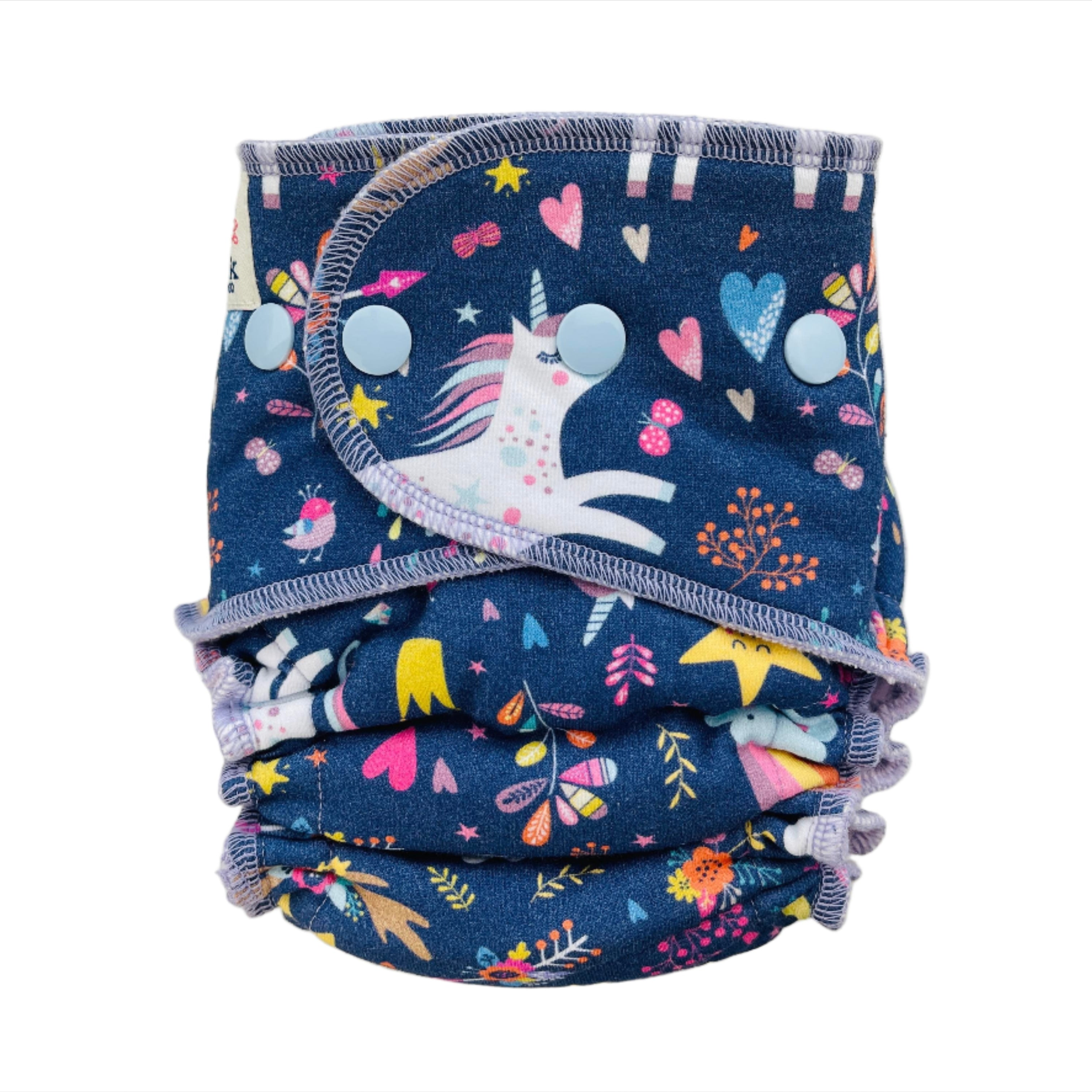 Lilly & Frank Petite Cloth Diaper Lovely Luna Petite Cloth Diaper - Fitted - Classic Serged
