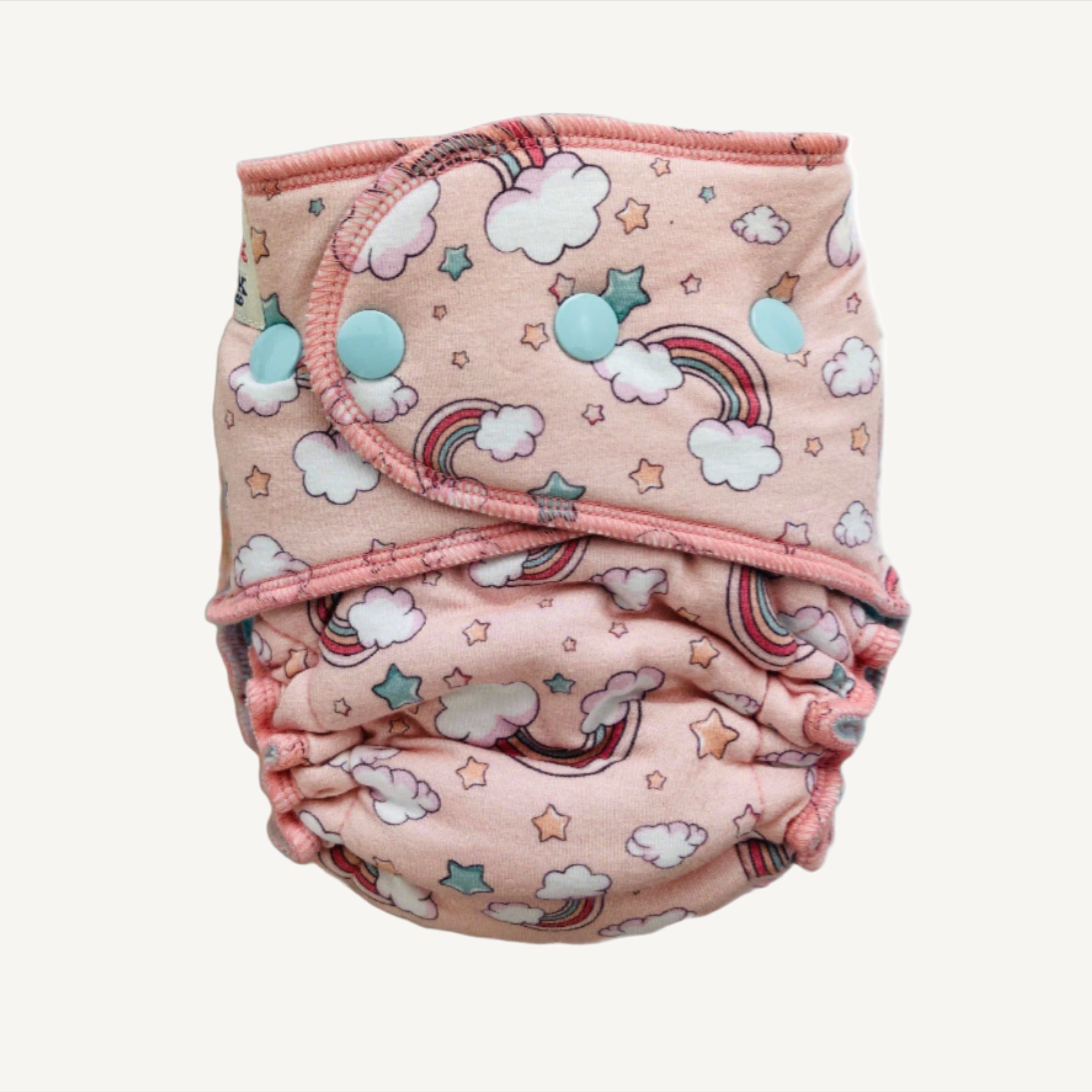 Lilly & Frank Petite Cloth Diaper Precious Skies Petite Cloth Diaper - Fitted - Classic Serged