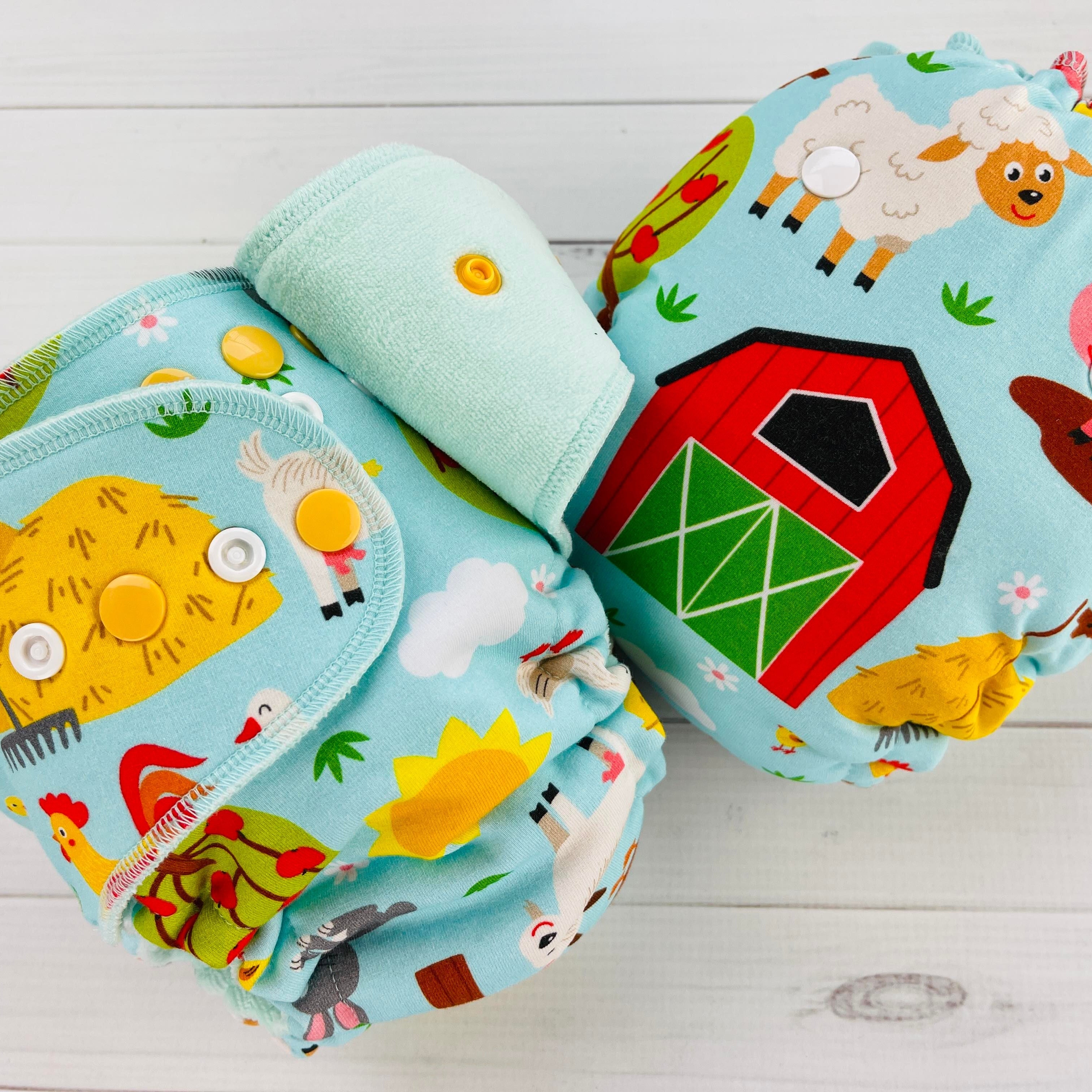 Lilly & Frank Toddler Cloth Diaper Farm Chores (Coming Soon!) Toddler Hybrid ~ Comfort Serged