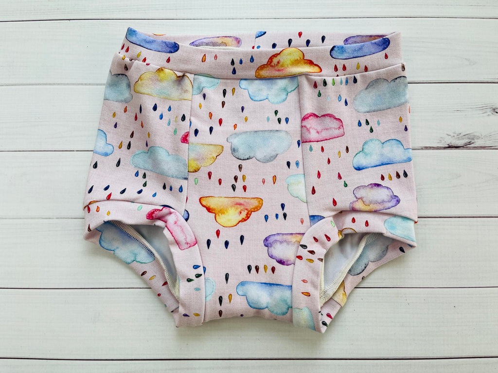Lilly & Frank training pants Pink Rainbow Clouds L&F Trainers ~ 4T