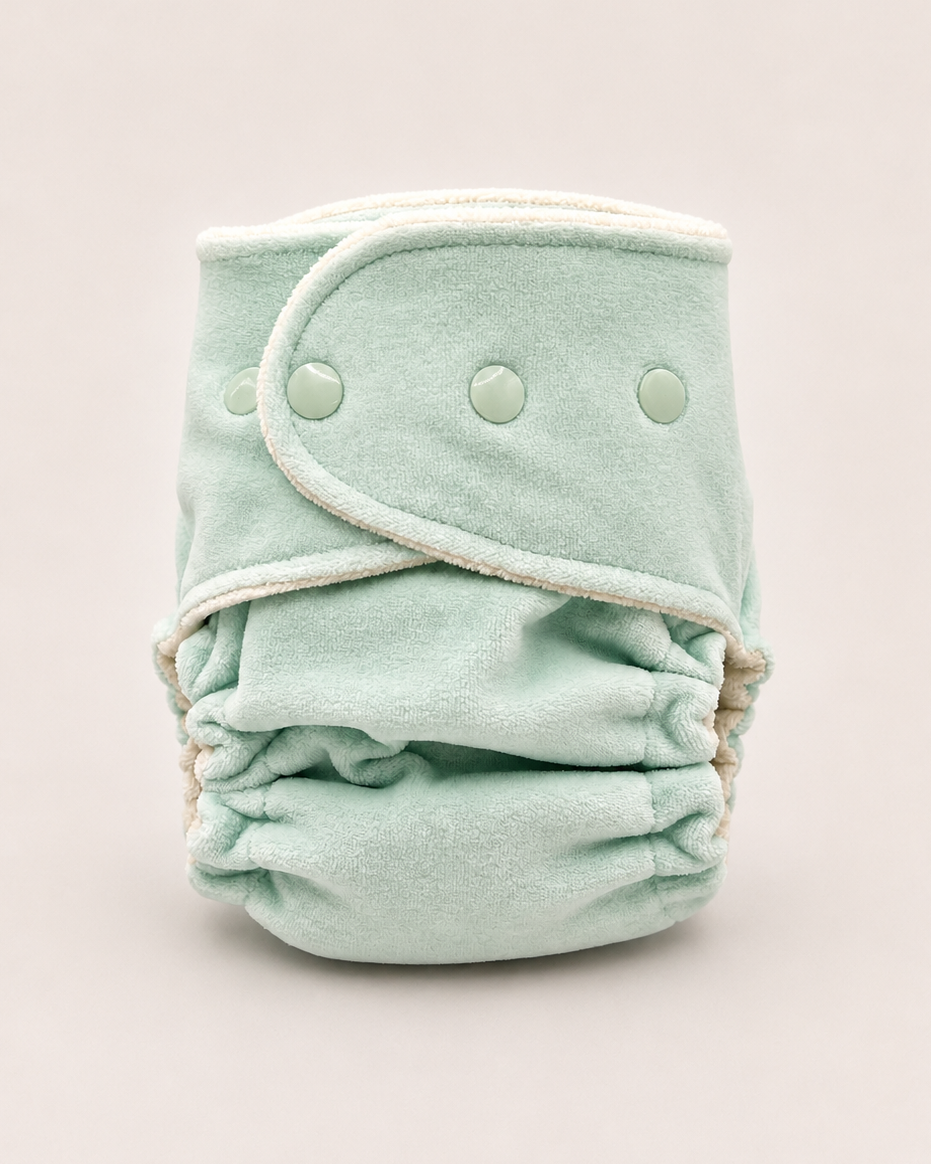 One Size Fitted Cloth Diaper (12-35lbs) - Mill Springs OBV by Lilly & Frank 