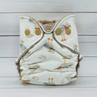 Newborn Fitted Cloth Diaper (6-14lbs) - Busy Street - Seagull Sailor by Lilly & Frank 