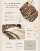 One Size Fitted Cloth Diaper (12-35lbs) - Kettle Pond OBV by Lilly & Frank 