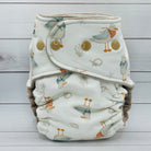 One Size Fitted Cloth Diaper (12-35lbs) - Seagull Sailor by Lilly & Frank 