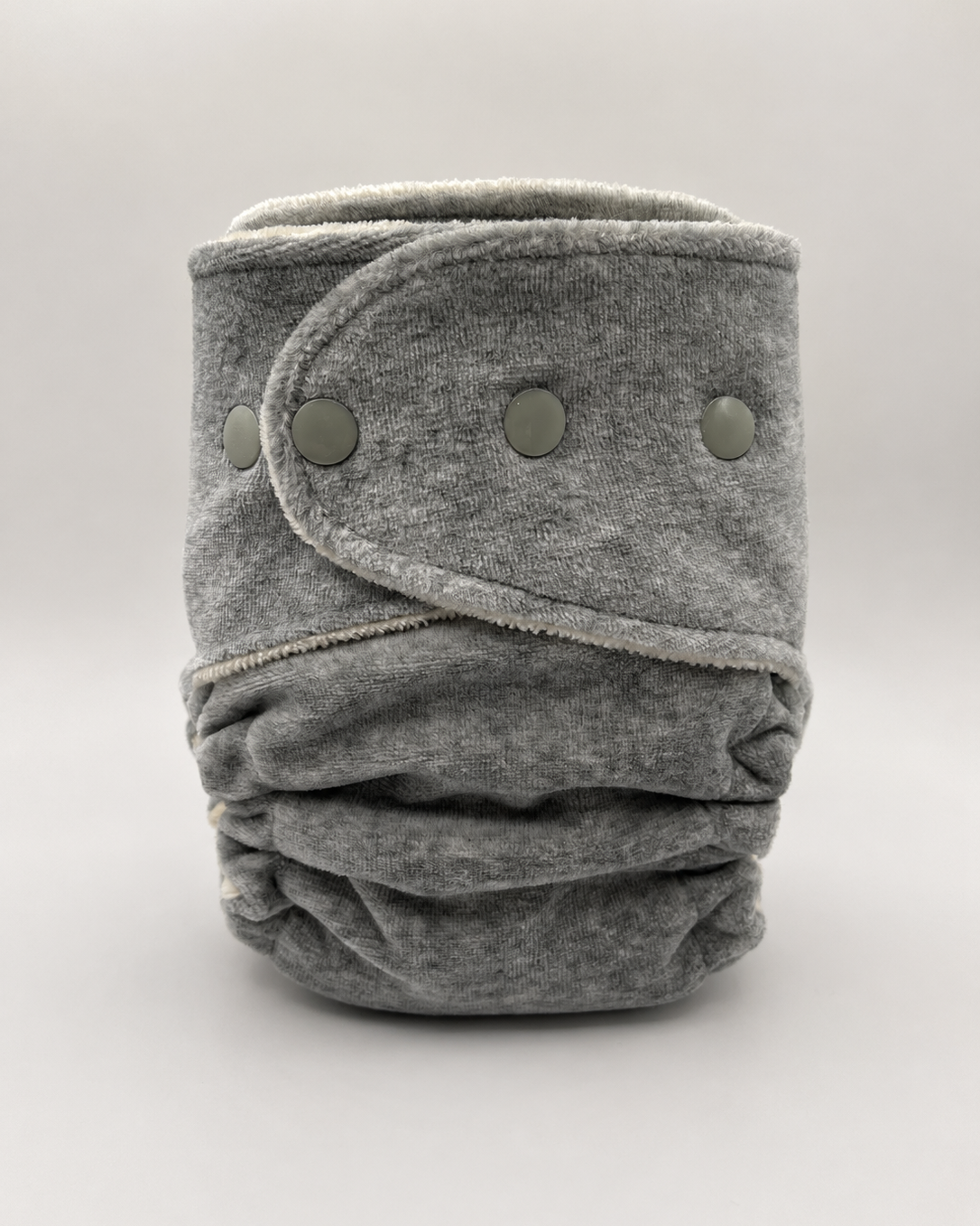 One Size Fitted Cloth Diaper (12-35lbs) - Basalt OBV by Lilly & Frank 