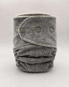 One Size Fitted Cloth Diaper (12-35lbs) - Basalt OBV by Lilly & Frank 