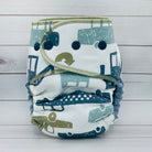 One Size Hybrid Cloth Diaper (12-35lbs) - Busy Street by Lilly & Frank 
