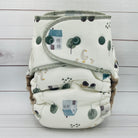 One Size Hybrid Cloth Diaper (12-35lbs) - Quiet Cottage by Lilly & Frank 