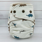 One Size Fitted Cloth Diaper (12-35lbs) - Little Dinosaurs by Lilly & Frank 