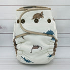 One Size Hybrid Cloth Diaper (12-35lbs) - Little Dinosaurs by Lilly & Frank 