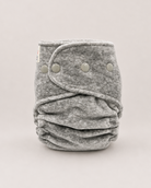 Petite Fitted Cloth Diaper (7-30lbs) - Basalt Velour - Great For Night! by Lilly & Frank 