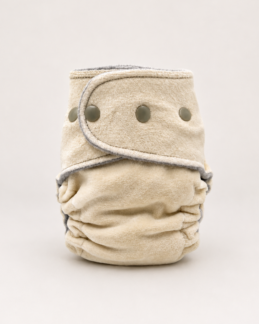 Petite Fitted Cloth Diaper (7-30lbs) - Basalt OBV - Great For Night! by Lilly & Frank 