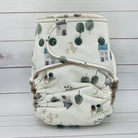 Petite Fitted Cloth Diaper (7-30lbs) - Quiet Cottage by Lilly & Frank 