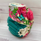 One Size Fitted Cloth Diaper (12-35lbs) - Rose Garden - Lilly & Frank 