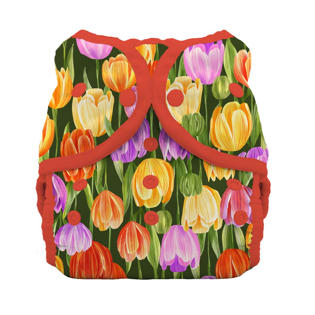 Thirsties Diaper Cover Tulips Thirsties Duo Wrap ~ Size Three Snap