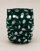 Toddler Fitted Cloth Diaper (20-60lbs) - Frosted Evergreen by Lilly & Frank 