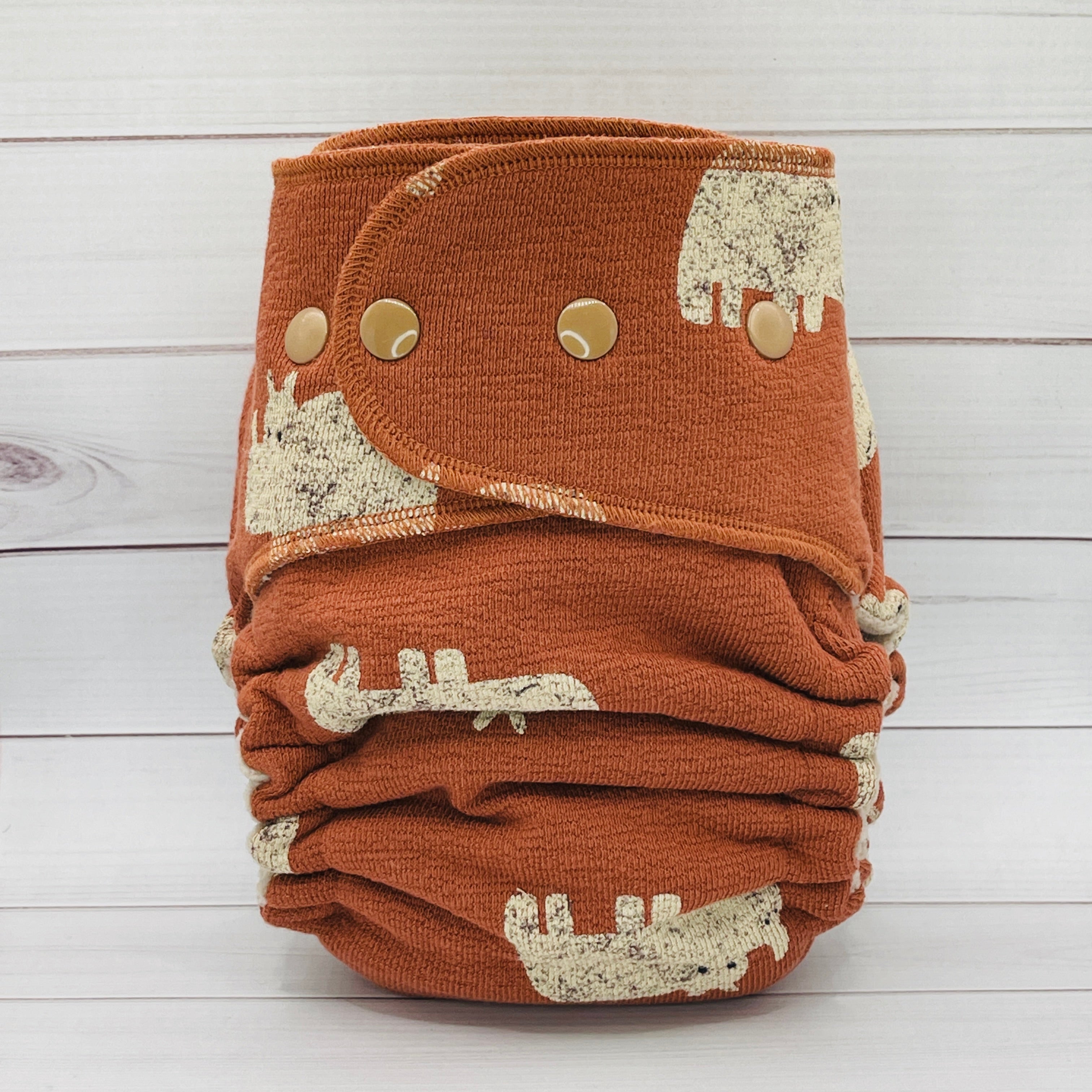 Toddler Fitted Cloth Diaper (20-60lbs) - Happy Rhinos by Lilly & Frank 